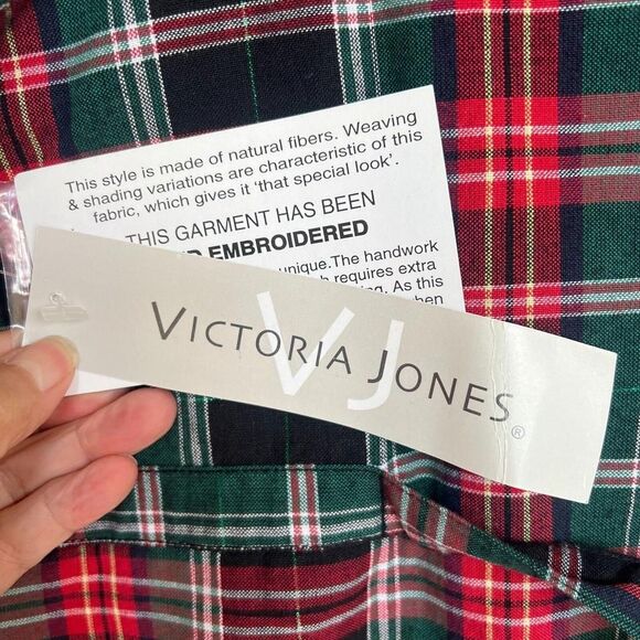 Vtg. Victoria Jones Holiday Bear in Stockings Christmas Women's Med. Teddy Bears - Picture 3 of 8